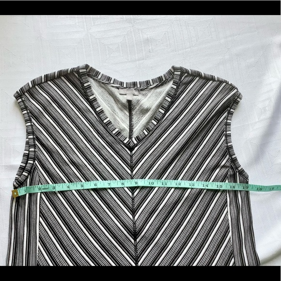 T by Talbots knit Dress mixed vertical stripes - Picture 5 of 6